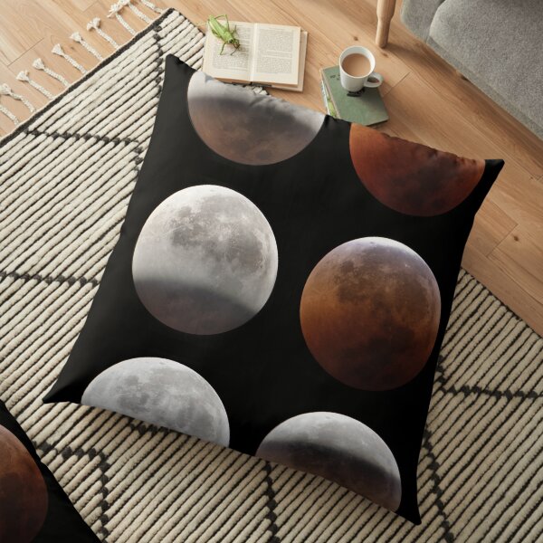 Super blood moon Floor Pillow