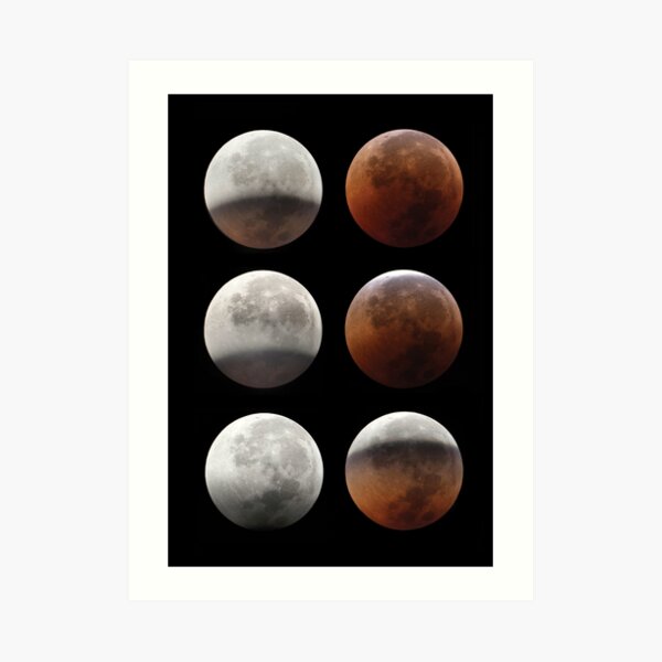 Supermond Kunstdruck