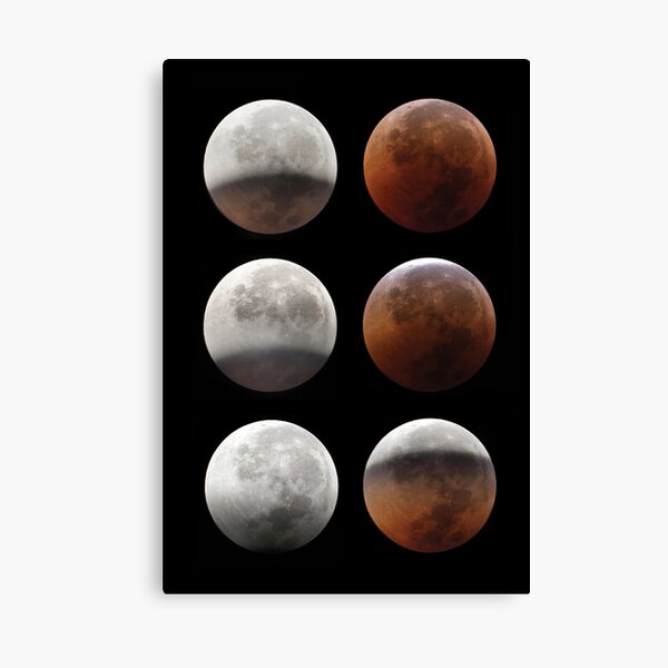 Super blood moon Canvas Print