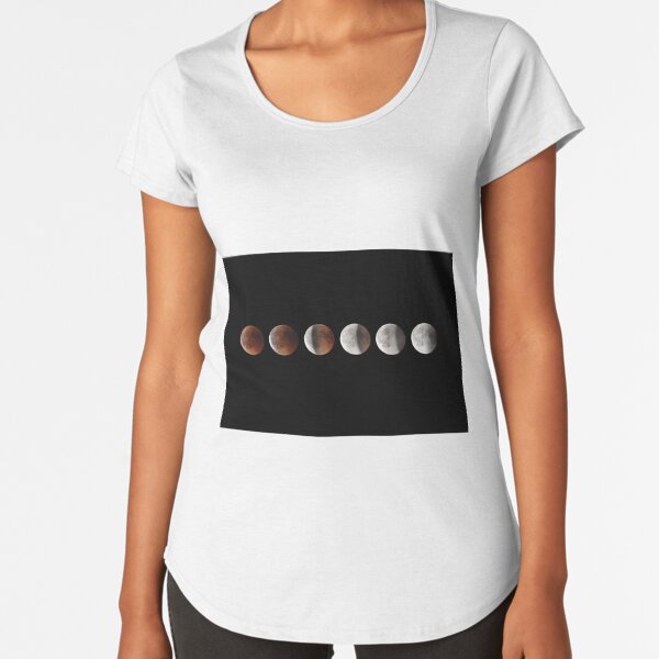 Supermond - Reihe Premium Rundhals-Shirt