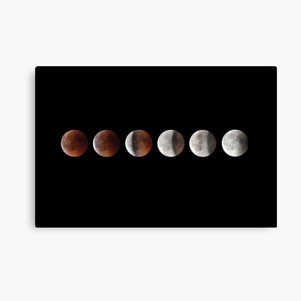 Super blood moon Canvas Print