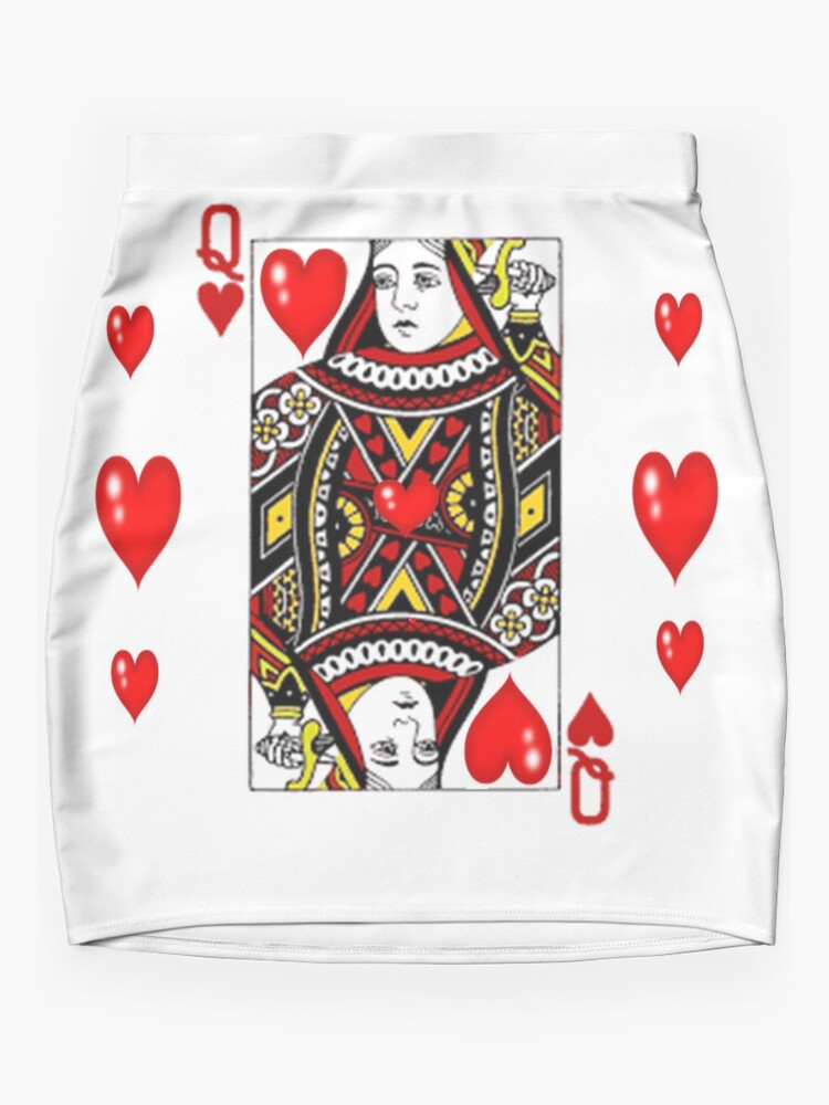 Queen Of Hearts Playing Card Valentine T-Shirt Costume