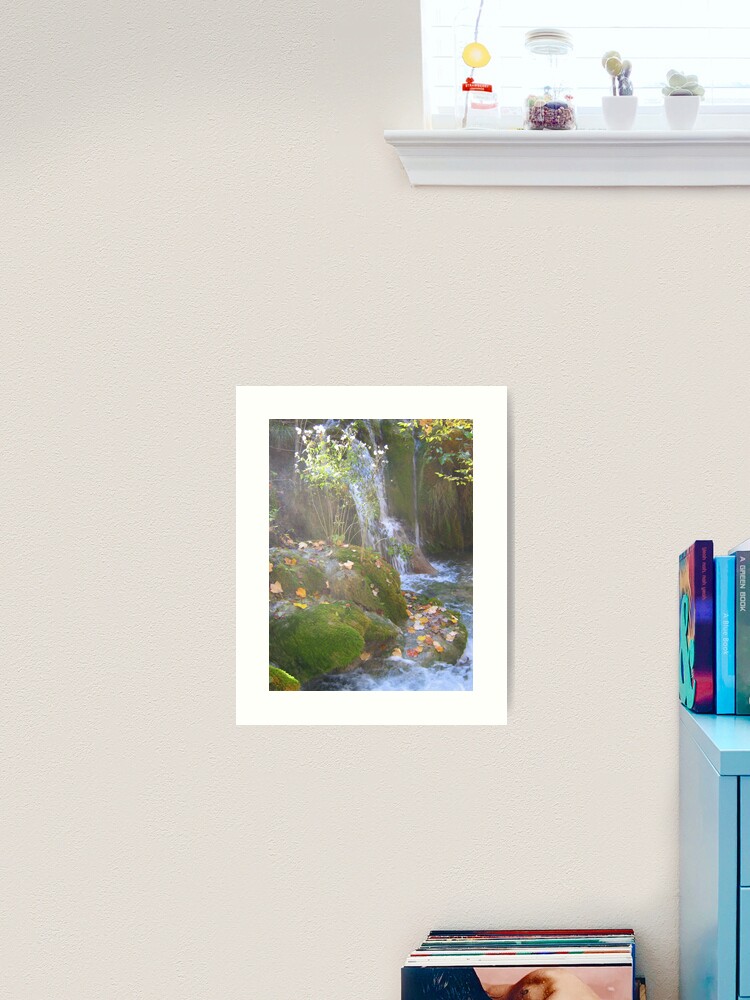 Thumbnail 2 of 3, Art Print, MISTY WATERFALL designed and sold by TatianaMichaela.