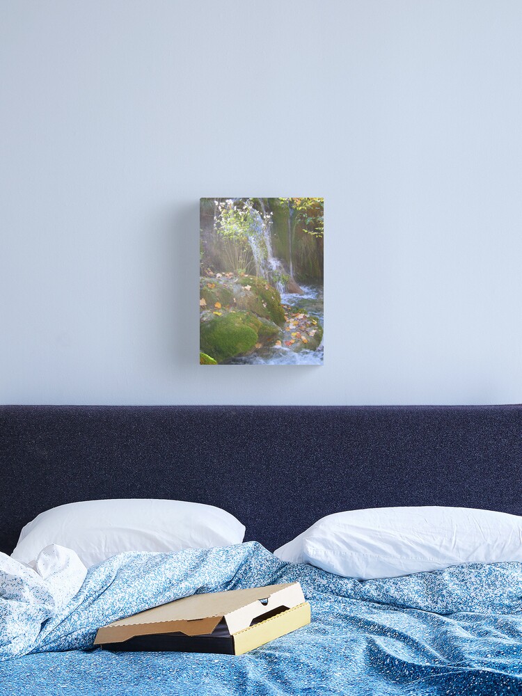 Thumbnail 2 of 3, Canvas Print, MISTY WATERFALL designed and sold by TatianaMichaela.