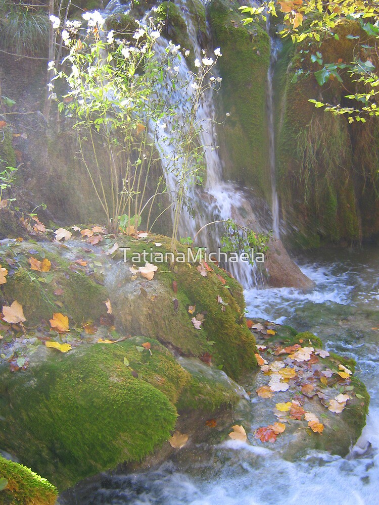 Thumbnail 3 of 3, Canvas Print, MISTY WATERFALL designed and sold by TatianaMichaela.