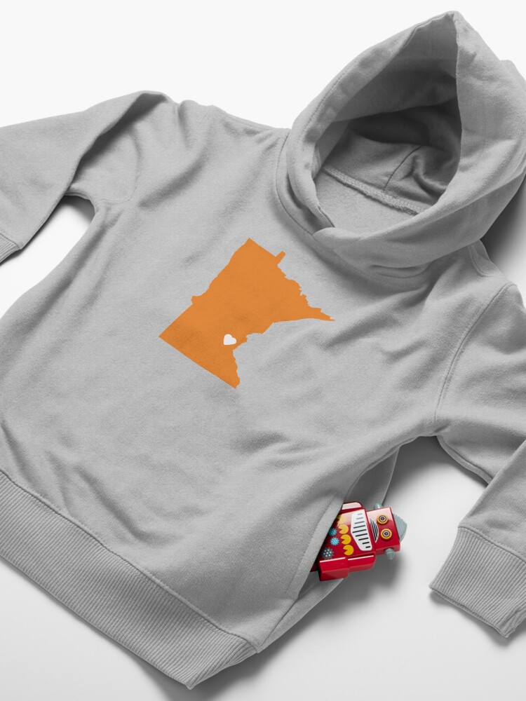 Alternate view of Minnesota Love in Orange Toddler Pullover Hoodie