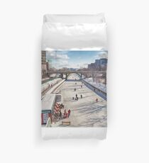 Rideau Skateway Duvet Cover