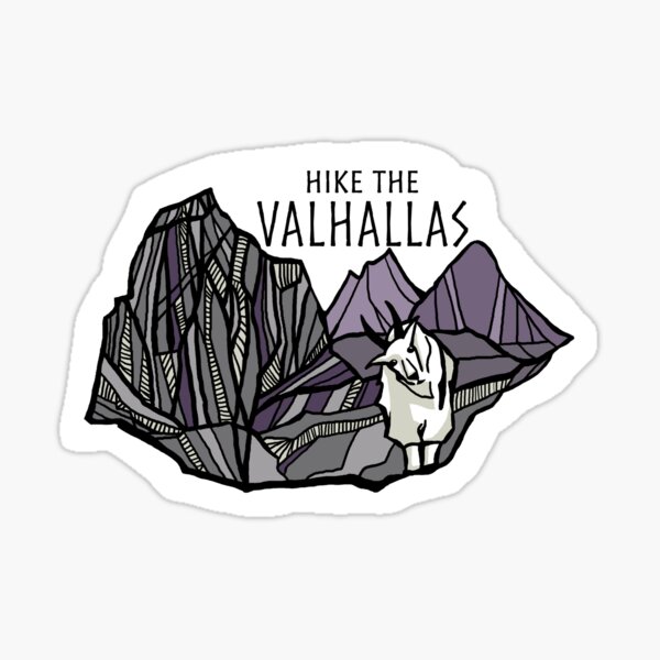 Hike the Valhallas Sticker