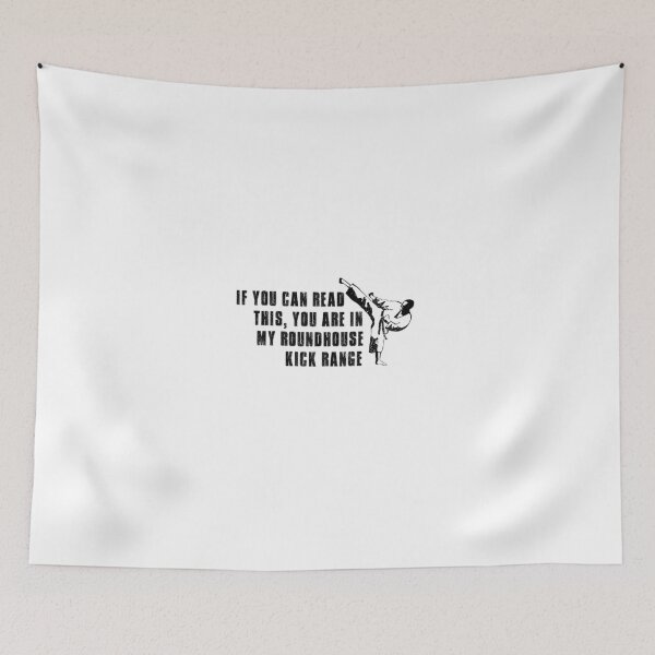 Item preview, Funny Roundhouse Kick Warning designed and sold by Rott515.