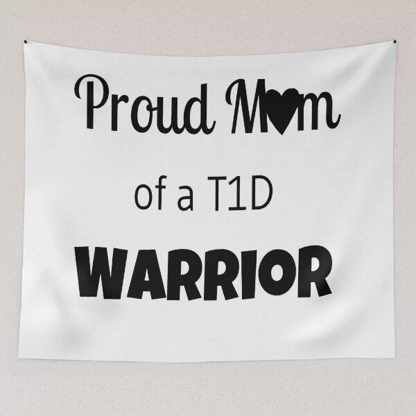 Item preview, Proud Mom Of A T1D Warrior  designed and sold by CatGirl101.