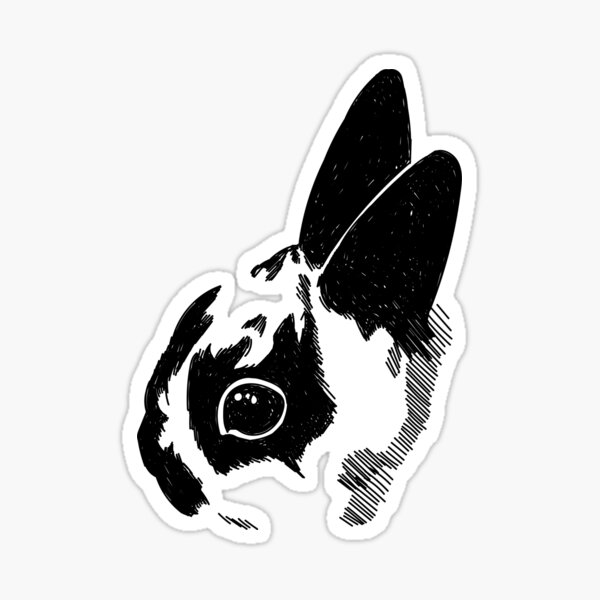 Sketchy Bunny Sticker