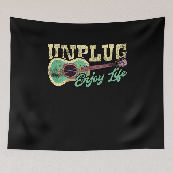 Item preview, Unplug Enjoy Life Guitar Ukulele Music Sing Play designed and sold by Kieran Abbott.