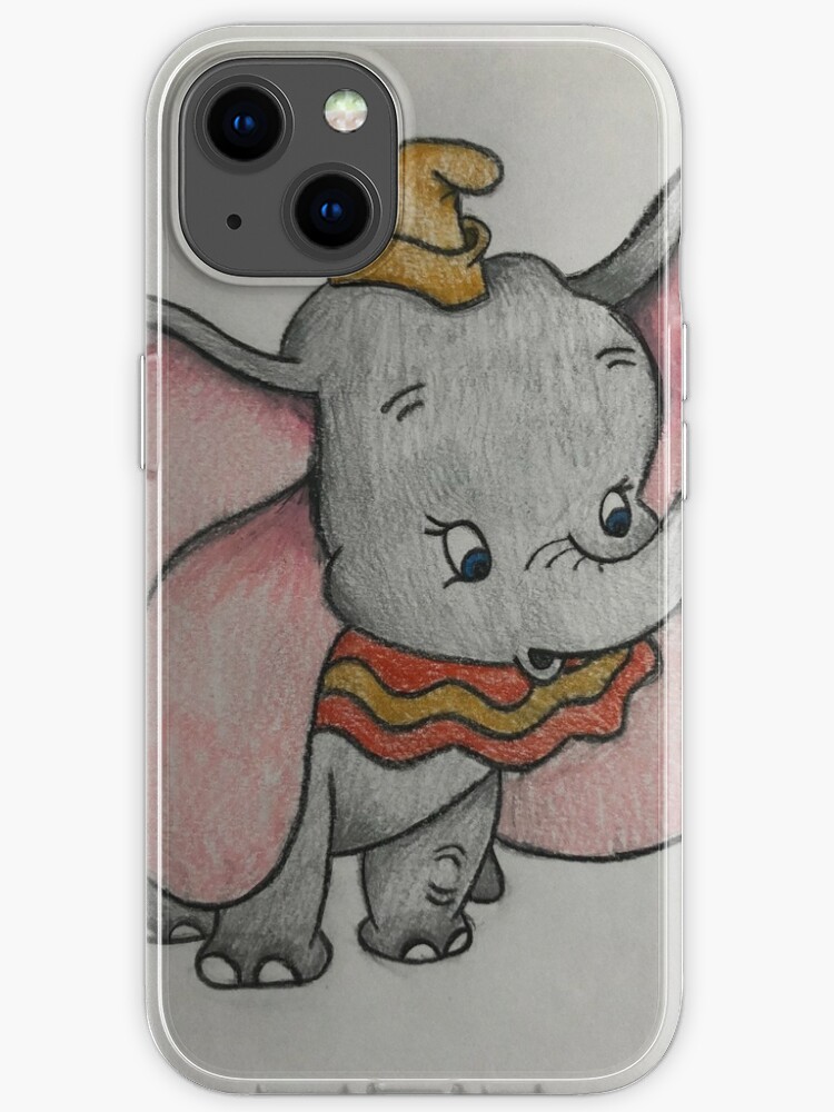 Dumbo Drawing Iphone Case By Tamsinp Redbubble