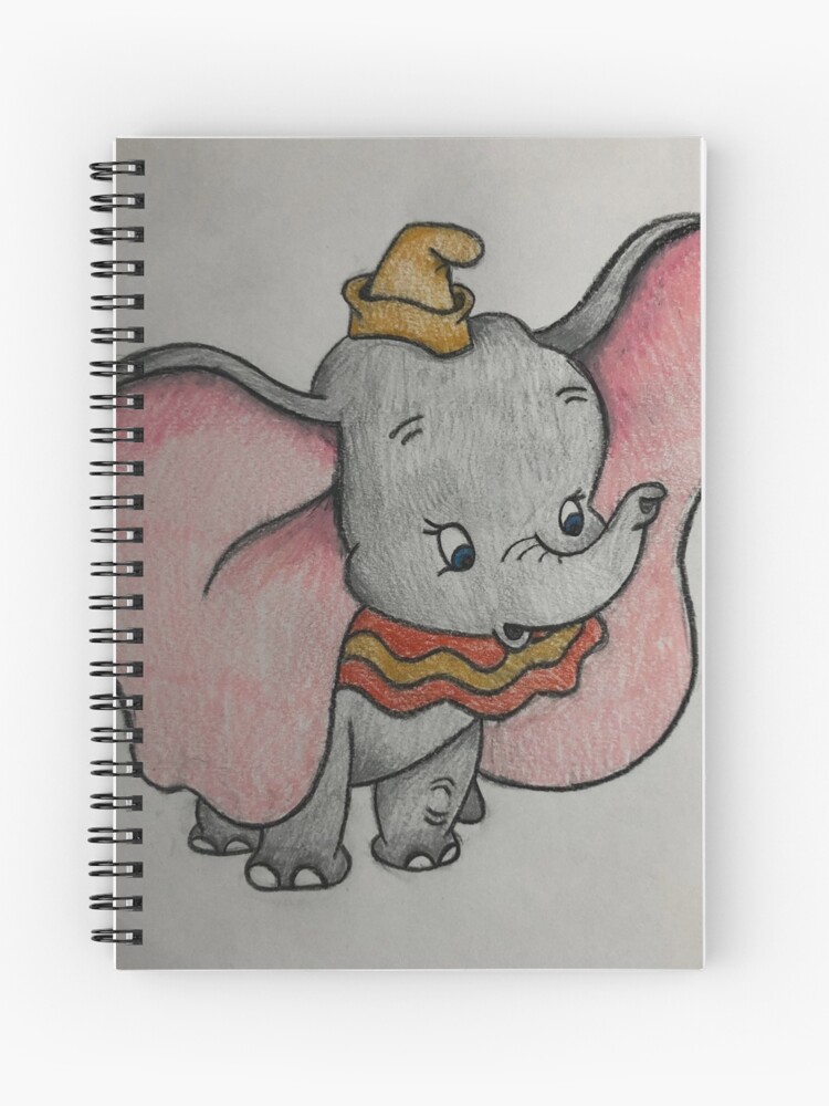 Cahier A Spirale Dessin Dumbo Par Tamsinp Redbubble