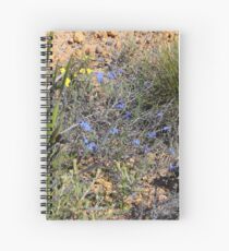 Blue Wildflower Spiral Notebook