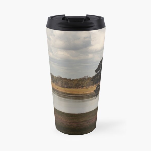 Lone tree at Joh Bjelke-Petersen Dam Travel Mug