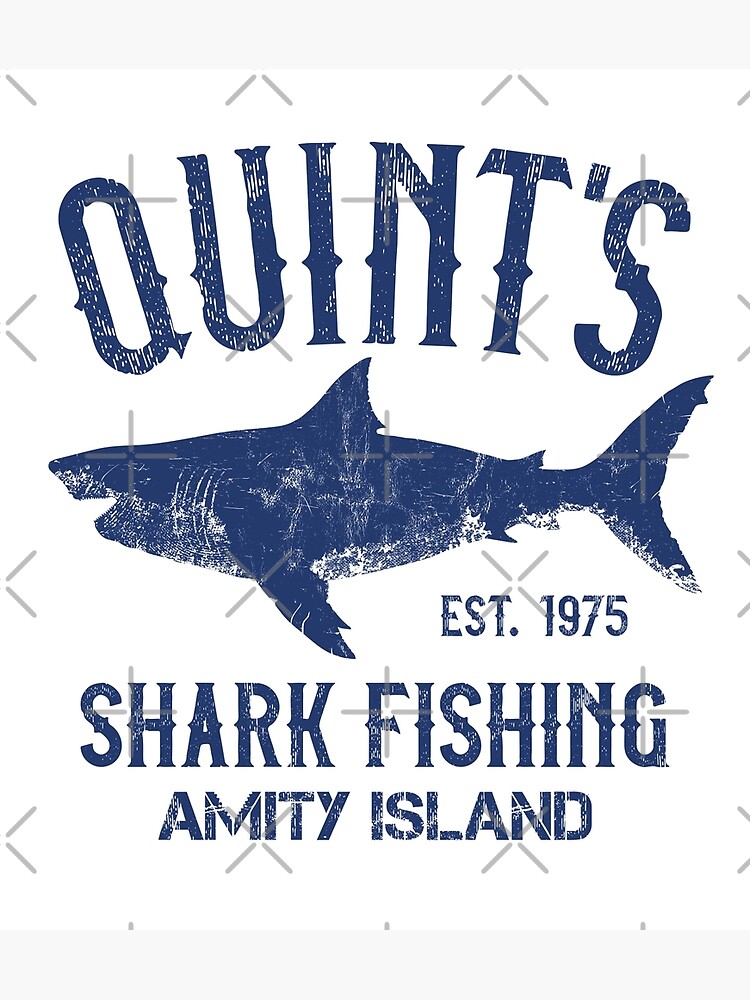 Quint's Shark Fishing - Amity Island 1975 | Art Print