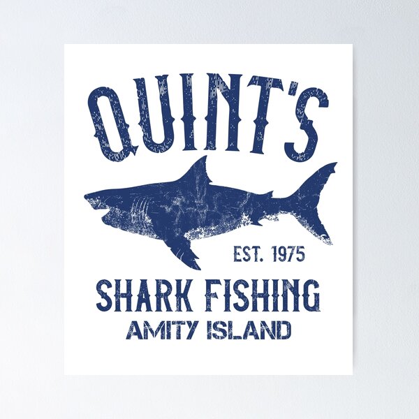 Quints Shark Fishing unisex Sweatshirt / 2X-Large / Navy