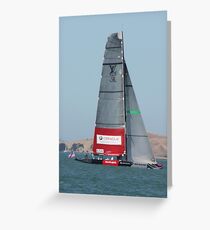yatch racing Greeting Card