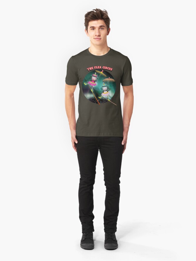Alternate view of The Fleas Circus - The Tightrope Walker Fleas Sisters Slim Fit T-Shirt
