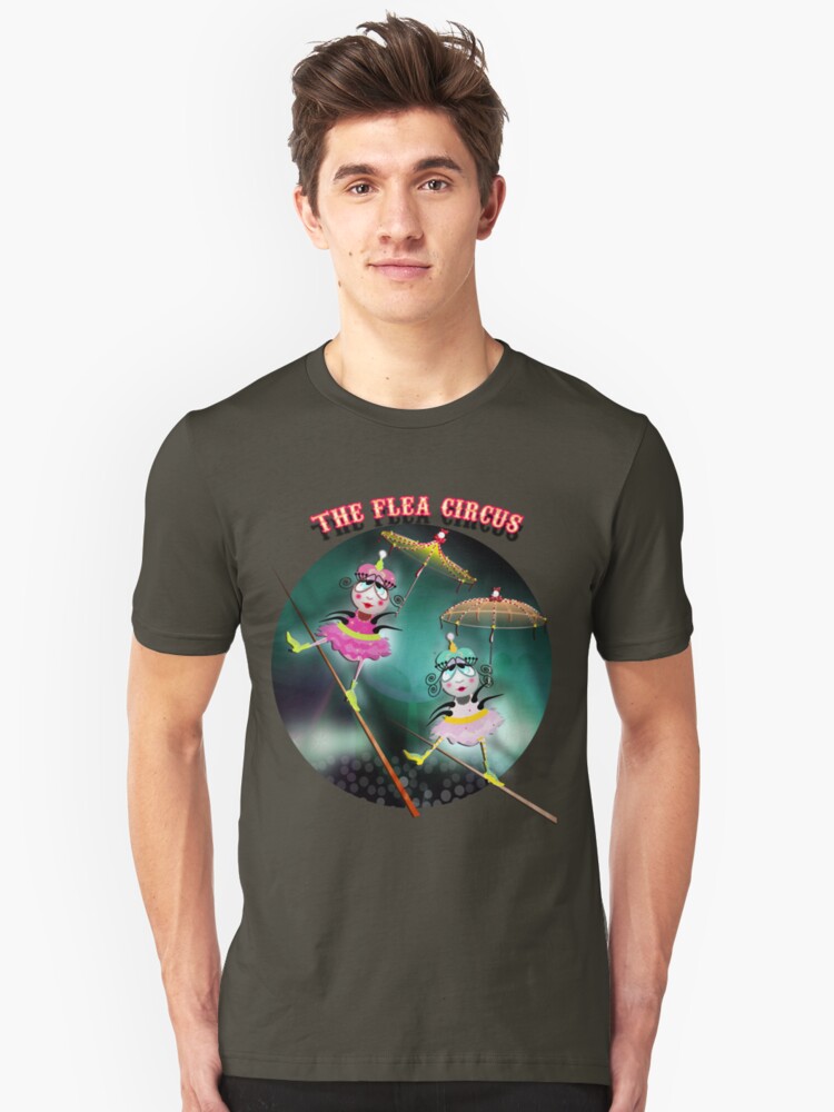 Alternate view of The Fleas Circus - The Tightrope Walker Fleas Sisters Slim Fit T-Shirt