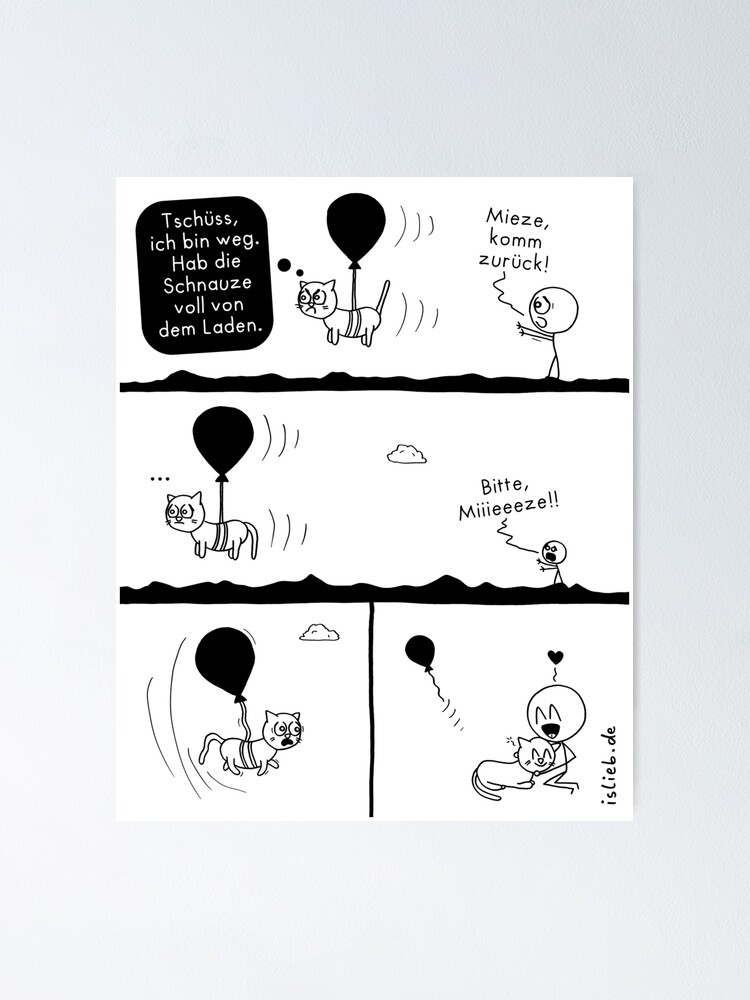 Alternative Ansicht von Komm zurueck islieb Comic Poster