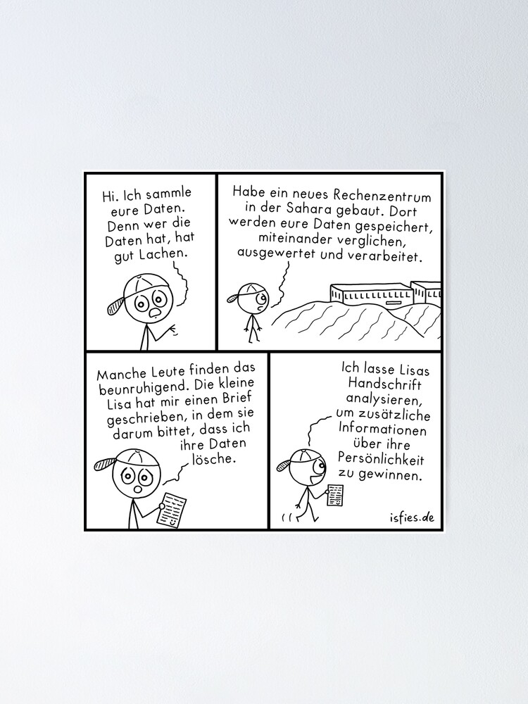 Data Isfies Comic Poster By Islieb Redbubble