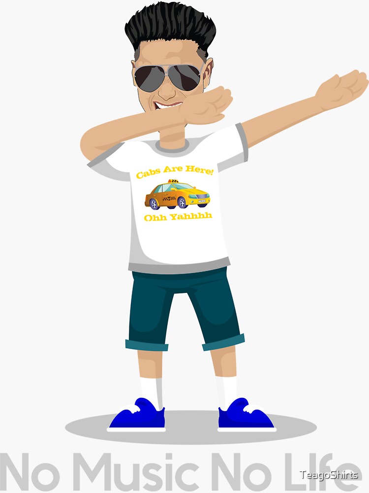 Thumbnail 3 von 3, Sticker, DJ Pauly D Tupfender Aufkleber und T-Shirt Keine Musik kein Leben designt und verkauft von TeagoShirts.
