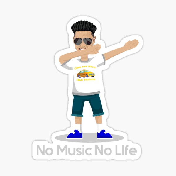 Artikel-Vorschau von DJ Pauly D Tupfender Aufkleber und T-Shirt Keine Musik kein Leben, designt und verkauft von TeagoShirts.