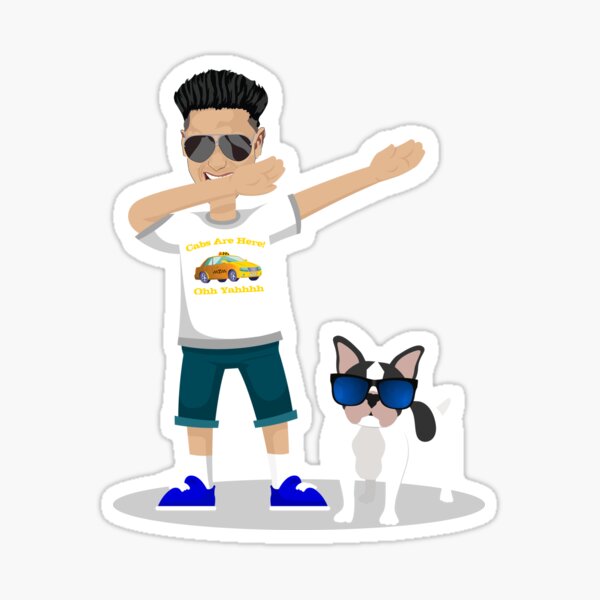 Artikel-Vorschau von Nur ein DJ und sein Hund Lustiger DJ Pauly D, der mit französischen Bulldoggen-tragenden Schattierungen taucht, designt und verkauft von TeagoShirts.