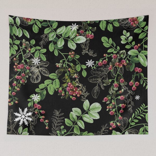 Item preview, Holly and snow designed and sold by cobblehill.