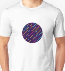 Multicolored Line Pattern Unisex T-Shirt