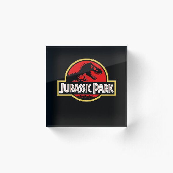 Parks Acrylic Blocks Redbubble - roblox jurassic park theme song id