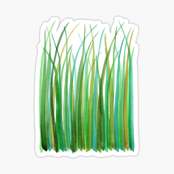 Green Grasses Sticker