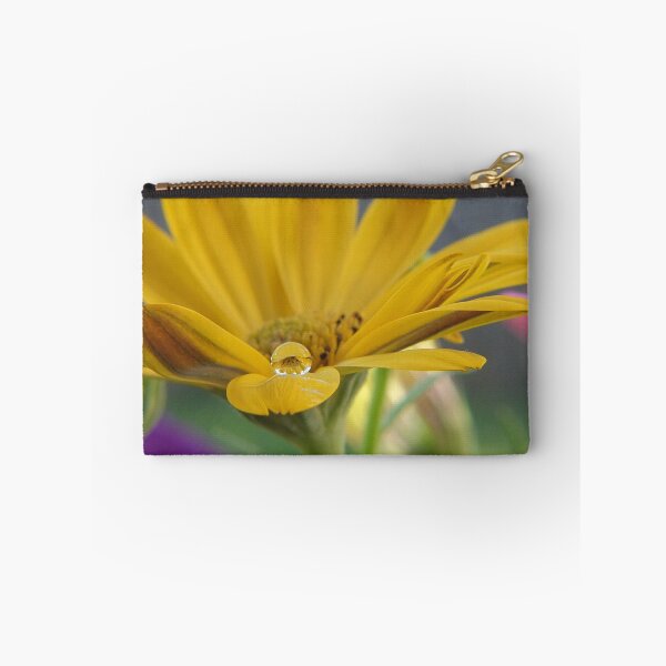 Item preview, Yellow flower with a single waterdroplet designed and sold by lilac12.