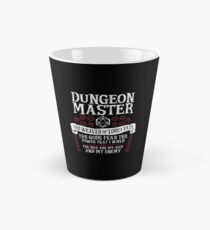 Maître des donjons, le tisserand du savoir et du destin - Dungeons & Dragons (Texte blanc) Mug long