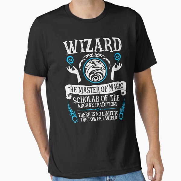 Item preview, WIZARD, The Master of Magic - Dungeons & Dragons (White Text) designed and sold by enduratrum.