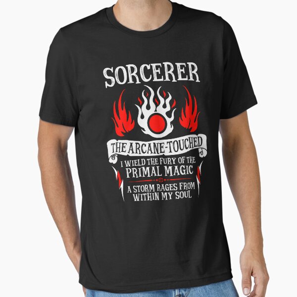 Item preview, SORCERER, The Arcane-Touched - Dungeons & Dragons (White Text) designed and sold by enduratrum.