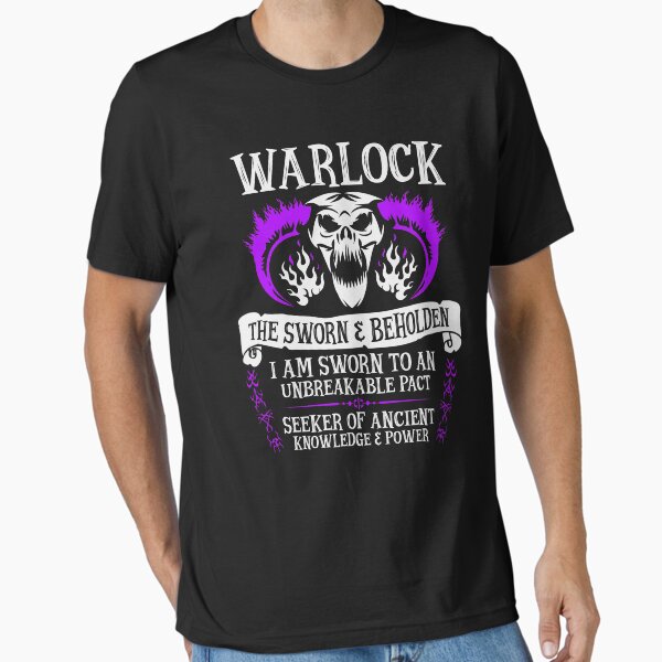 Item preview, WARLOCK, THE SWORN AND BEHOLDEN - Dungeons & Dragons (White Text) designed and sold by enduratrum.