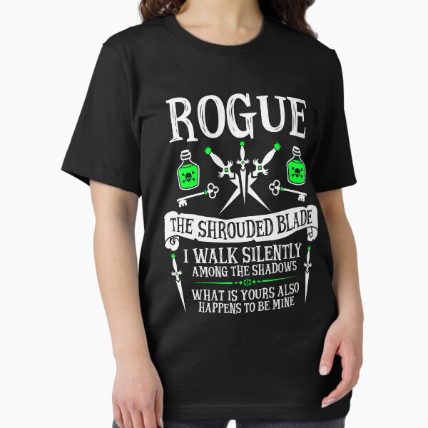 Item preview, ROGUE, THE SHROUDED BLADE - Dungeons & Dragons (White Text) designed and sold by enduratrum.