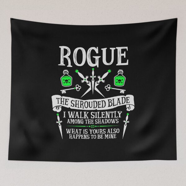 Item preview, ROGUE, THE SHROUDED BLADE - Dungeons & Dragons (White Text) designed and sold by enduratrum.