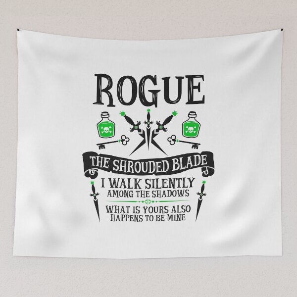Item preview, ROGUE, THE SHROUDED BLADE - Dungeons & Dragons (Black Text) designed and sold by enduratrum.