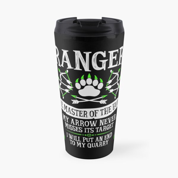 RANGER, The Master of the Hunt - Dungeons & Dragons (White Text) Travel Mug