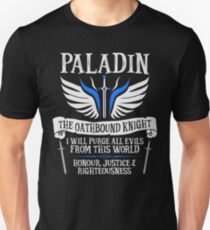 Camiseta ajustada PALADIN, EL CABALLITO DE HABLA ORIENTAL- Calabozos y Dragones (Blanco)