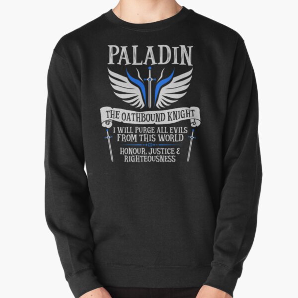 PALADIN, THE OATHBOUND KNIGHT- Dungeons & Dragons (White) Pullover Sweatshirt