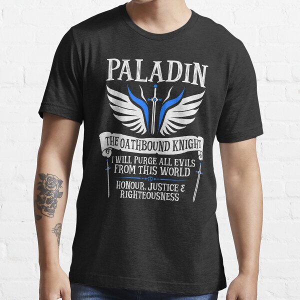 PALADIN, THE OATHBOUND KNIGHT- Dungeons & Dragons (White) Essential T-Shirt