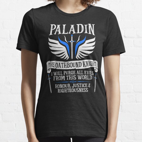 PALADIN, THE OATHBOUND KNIGHT- Dungeons & Dragons (White) Essential T-Shirt