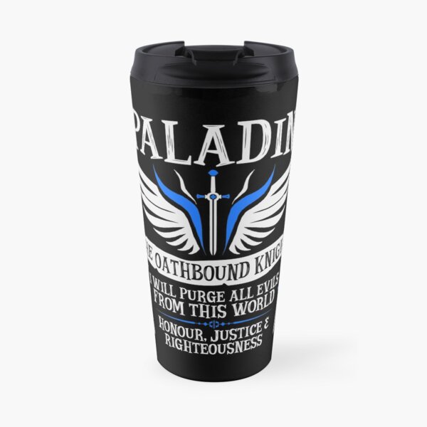 PALADIN, THE OATHBOUND KNIGHT- Dungeons & Dragons (White) Travel Mug