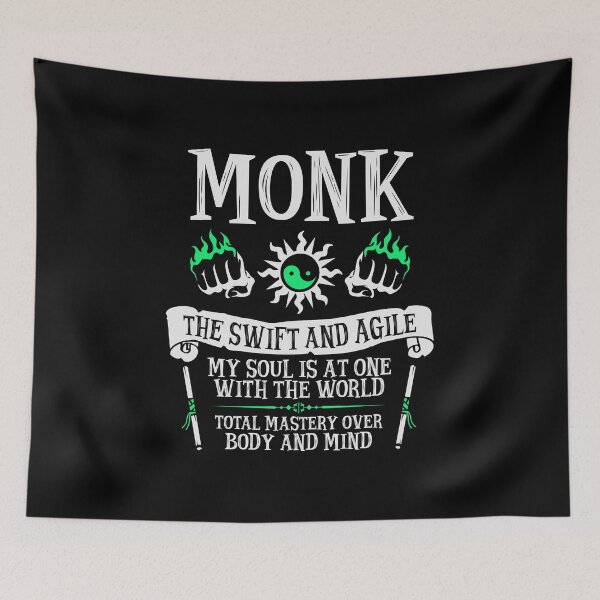Item preview, MONK, THE SWIFT AND AGILE - Dungeons & Dragons (White) designed and sold by enduratrum.