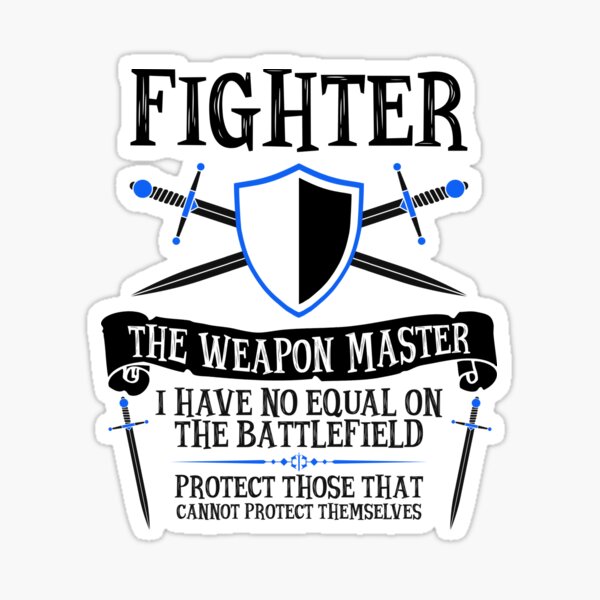 Item preview, FIGHTER, THE WEAPON MASTER  - Dungeons & Dragons (White) designed and sold by enduratrum.